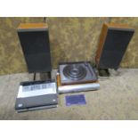 Vintage Bang & Olufsen hi-fi equipment comprising Bio-gram 1500 turntable, Bio-Master 1500 AM/FM