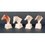 Four Royal Worcester studies of horses: Eous, Lampon x2 and Aethon. Height 12-13cm, with boxes (4)