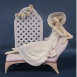 A Lladro figure decorated by Angeles Cabo, 2717, entitled Garden of Dreams, retired 1994, (