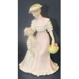 Four Coalport figures comprising Autumn Leaves, Spring Time, Winter Frolic, Summers Day, all limited
