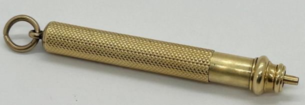 S. Mordan & Co 9ct gold propelling pencil