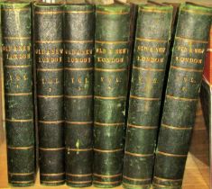 Old and New London by Walter Thornbury, six volumes, circa 1880