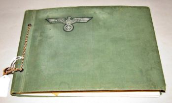 A personal World War Two German photograph album detailing The Hann Police School in Munden