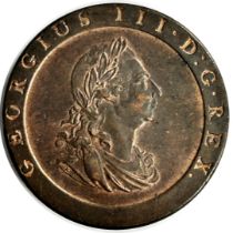 George III, 1760-1820. Penny, 1797. Cartwheel Type