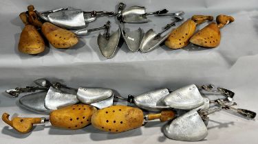 A selection of shoe trees, some made by Church’s of Northampton.