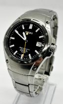 Seiko Kenetic Auto Relay titanium gentleman's wristwatch with box and brochure