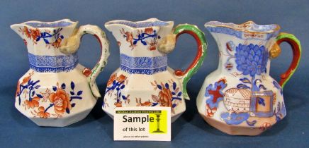 A large mixed collection of mostly 19th century ceramics to include Masons Ironstone graduating