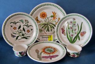 A quantity of Portmeirion Botanic garden pattern dinner and coffeewares to include dinner plates,