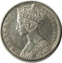 25. Victoria, 1837-1901. Florin, 1849. Godless Type. No (Obliterated) WW