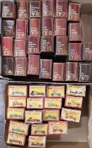 Approx 40 boxed model vehicles by Matchbox, comprising Models of Yesteryear Series in pink/ yellow