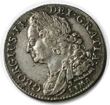 George II, 1727-60. Shilling, 1745 Lima