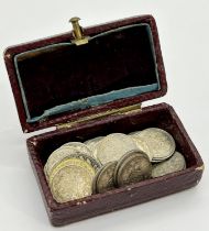A collection of Russian silver Kopeck coins, mainly 1888 and a few other coins