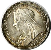 Victoria, 1837-1901. Shilling, 1893. Veiled Bust