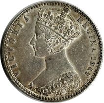 Victoria, 1837-1901. Florin, 1849. Godless Type