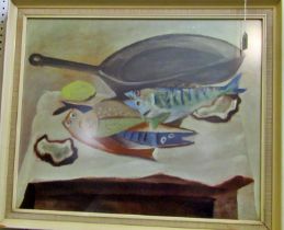 After Pablo Picasso (Spanish, 1881-1973) ‘Nature Morte aux Poissons’ a framed coloured print,