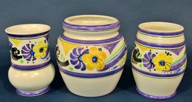 A mixed collection of Radford pottery items to include vases, candlesticks, etc (15)