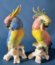 A group of German and other continental porcelain birds, further Dresden and other floral posy