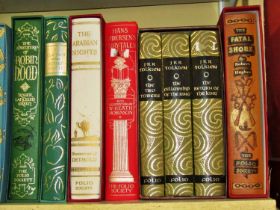 17 Folio Society volumes including J RR Tolkien three volumes, Anderson's Fairy Tales, illustrated