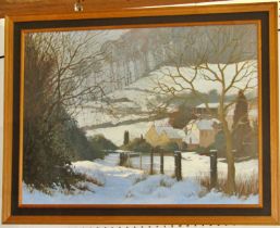 Local/Gloucestershire interest, Victor Haddrell, 20th century, 'Spring Willows Near Uley’ and ‘