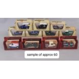 Approx 60 model vehicles by Matchbox from the Models of Yesteryear range, in straw and maroon boxes