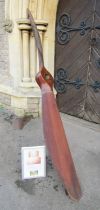 WWI Aircraft wooden propeller, White - Bedford 80 HP Daimler Gnome 2650mm in length, to be fitted to