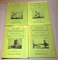Essex Windmills, Millers & Millwrights - 5 volumes by Kenneth G Farries 1988 (4 in dust wrappers)