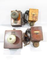 Five Railwayana related telephone and signal box block bell sets etc.