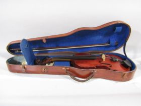 An antique violin, made by Turner of London restored by Percy Lee and Richard Fox, Cricklewood,