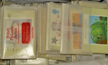 A large collection of British Philatelic postcards mainly from the early 1980s, mint definitives