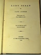 Jane Austen, Lady Susan and Sanditon, both reprints from the manuscript, Clarendon Press, 1925,