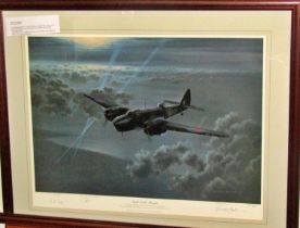 Military and Aviation Interest - Five framed prints by different artists, to include: Gerald Coulson