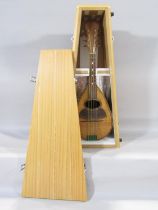 A F De Mureda Mandolin, made in Napoli, see label inside, housed in a wooden padded box.