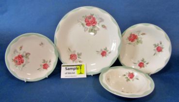 A mixed quantity of tea and dinner wares to include ‘Royal Staffordshire ceramics by Clarice Cliff’,