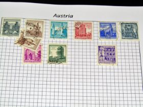 Nine loose leaf folders containing a worldwide selection of stamps principally mid-late 20th century