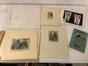 Two collections of prints, to include: Folio of eight reproduction prints illustrating the 4th