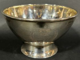 Limited edition Guernsey Island silver jubilee commemorative bowl, 1970, edition 14/100, with