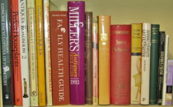 Miscellaneous collection of reference books (15 volumes) including antiques, furniture, animals &