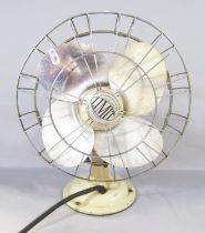 A Vintage “Limit” cooling fan, with original flex and plug, 29cm diameter