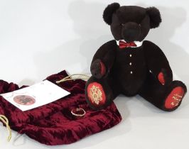 'Imperial Teddy Bear' limited edition 170/206, designed by Sarah Fabergé and made by Hermann