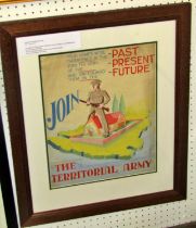 A. Bovill (20th Century) - 'Join the Territorial Army' original 1950s gouache illustration used to