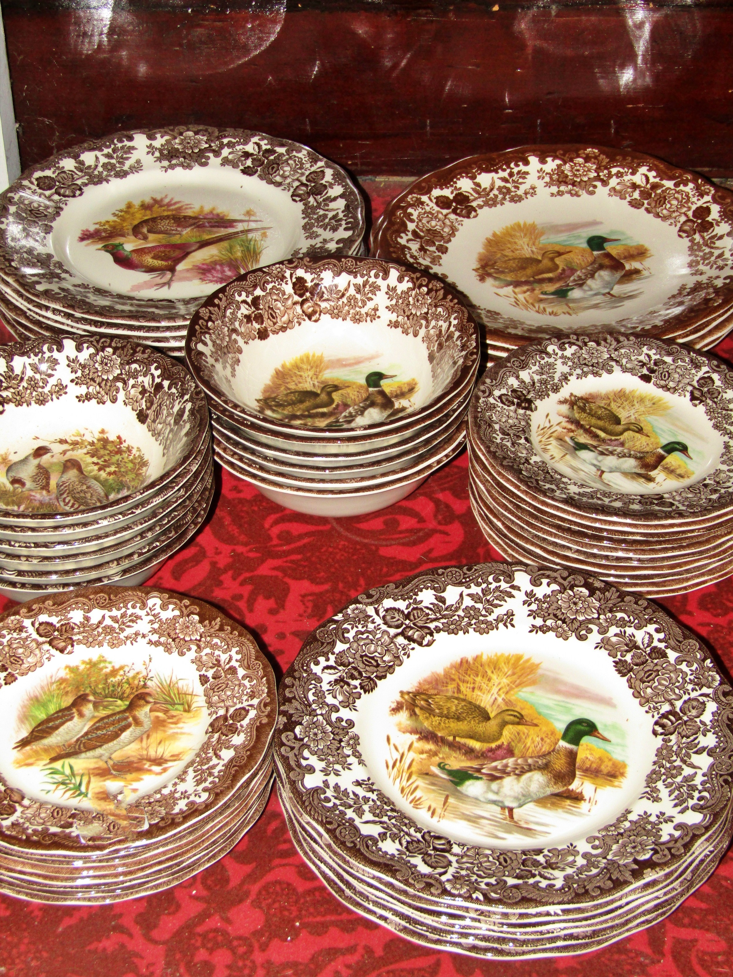 Large collection of Palissy tableware The Game series, showing Pheasants, Mallards, Snipe, - Image 3 of 5