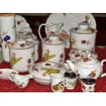 Worcester Evesham dinner service including storage jars, tureens, platters, etc, further Worcester