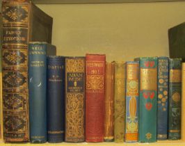 Collection of classic antiquarian novels (10) including Westward Ho!, Adam Bede, Robinson Crusoe,