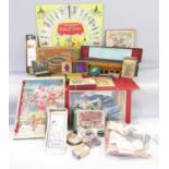A mixed selection of vintage board games , some original some in reproduction boxes, games in