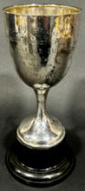 Silver Masonic Cricket Club Trophy from Sodbury Vale, Birmingham 1919, maker Joseph Gloster, raised