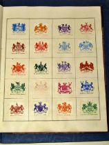 Album of Crests and Monograms, stamp album containing a worldwide collection from QV - perf penny