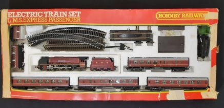 Hornby Electric Train Set LMS Express Passenger R791, includes Duchess of Sutherland 4-6-2