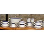 A collection of Royal Worcester Avalon dinnerware comprising dinner plates, side plates, tureens,