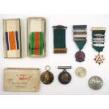 WWI pair of War and Victory medals awarded to 4393 Private T. H. Shanks, HAC Infantry, with 2