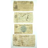 Newark Bank £5 note for Pocklington, Dickinson and Company, No.30, 5 day of April, 1809; Burton upon